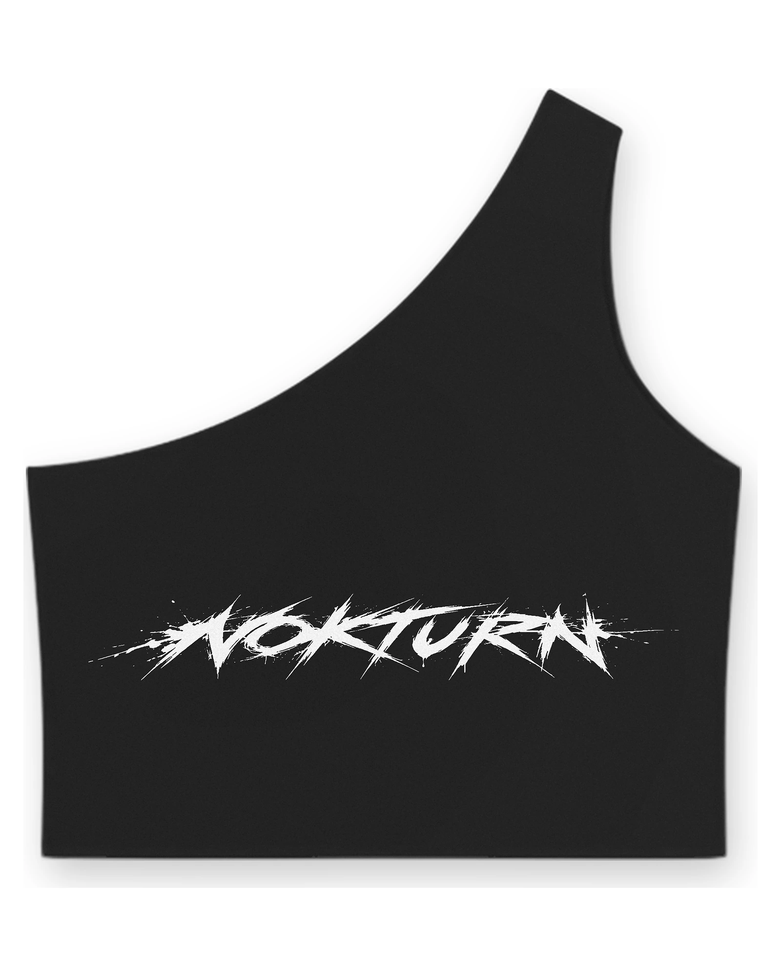 Débardeur Asymétrique Noir pour Femme - 