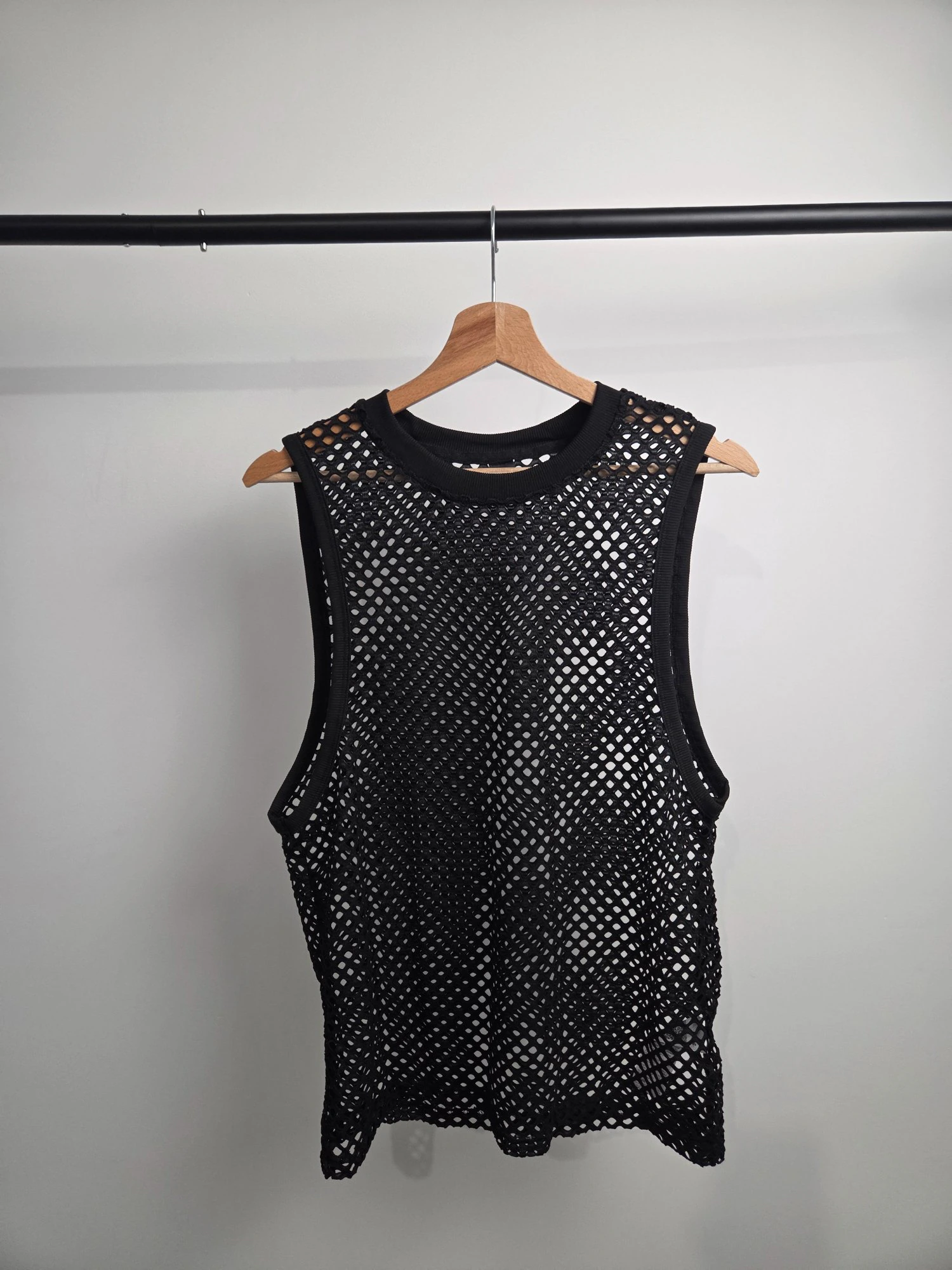 Débardeur Filet Mesh — Noir — T-shirt hard techno homme
