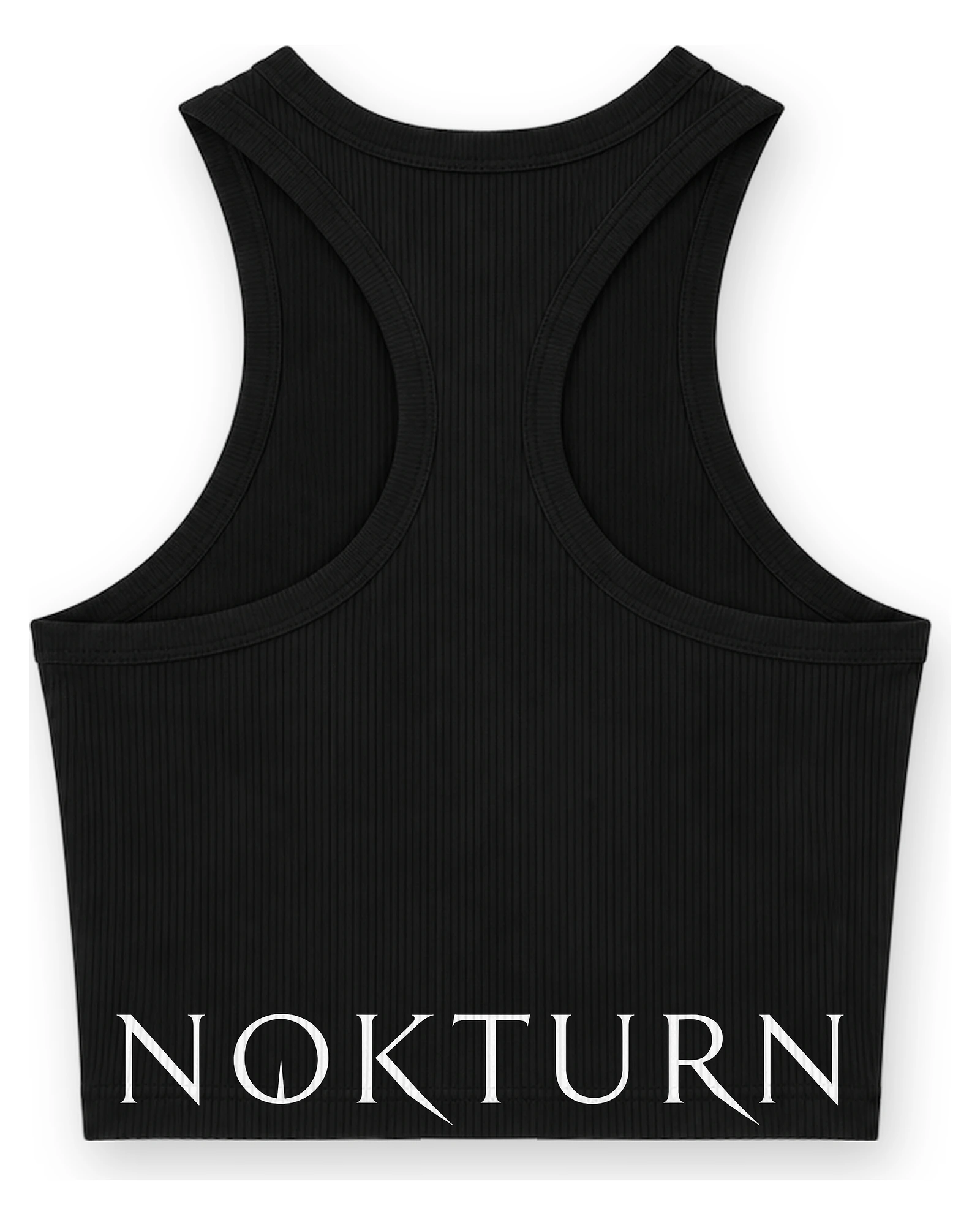 Débardeur Noir Moulant pour Femme - NOKTURN — T-shirt hard techno femme