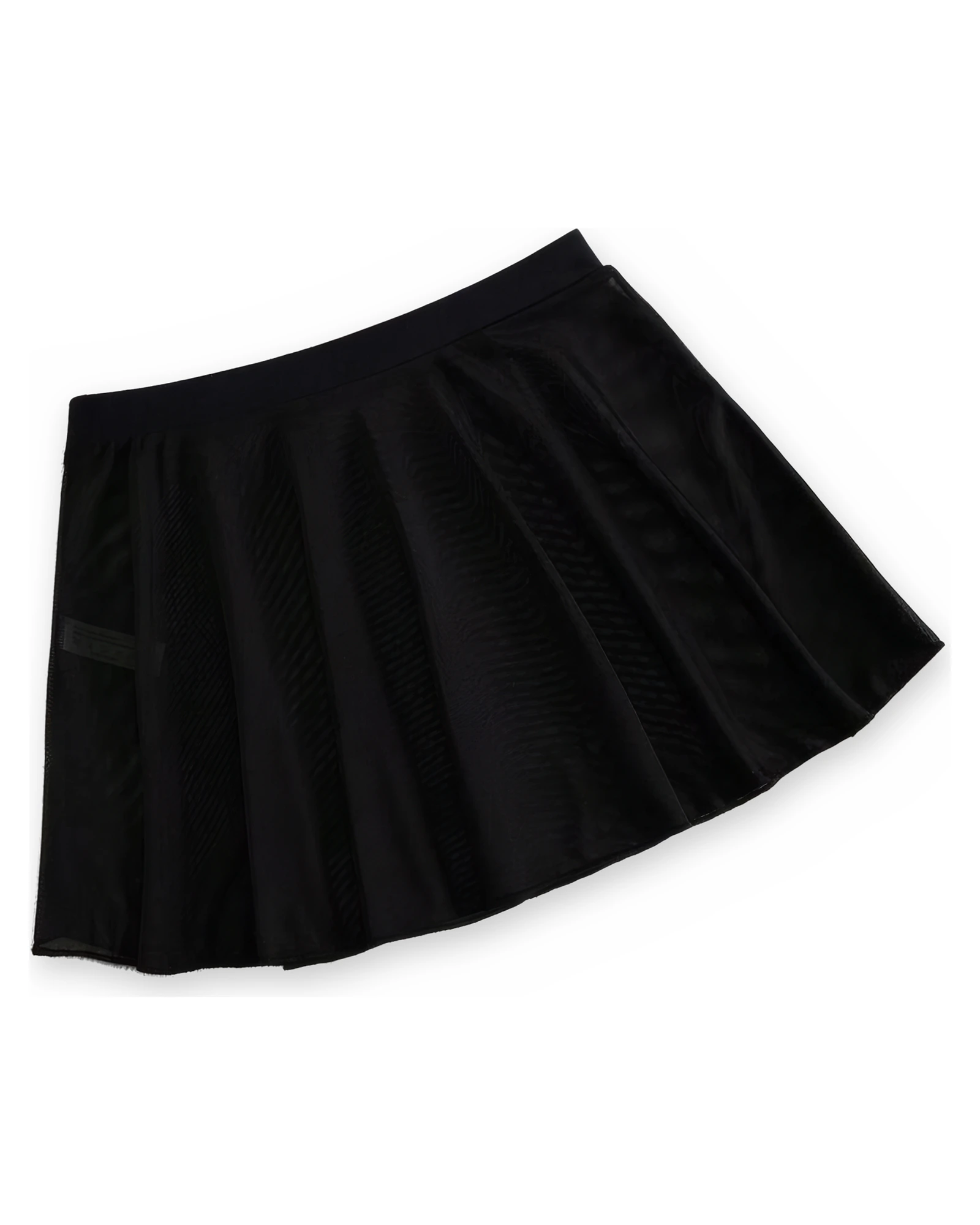 Jupe de plage en tulle — noir transparent — Accessoire rave femme