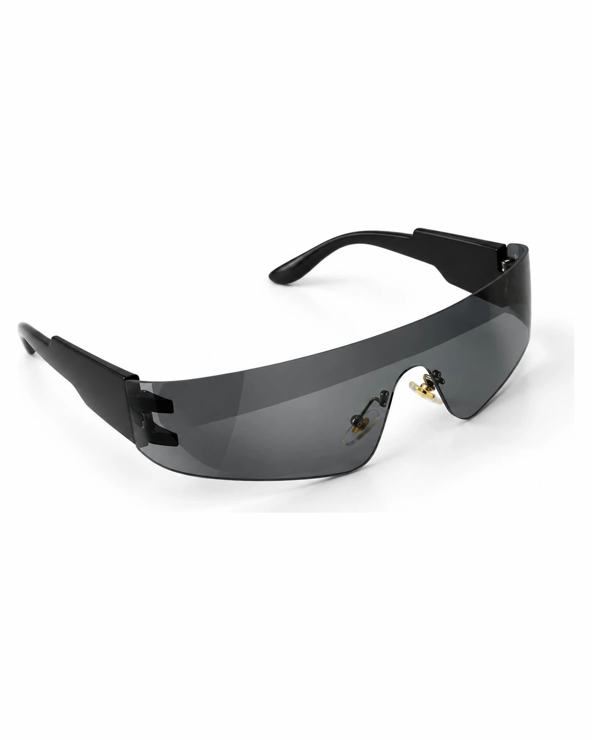 Lunettes de soleil enveloppantes — noir — Accessoire rave homme et femme