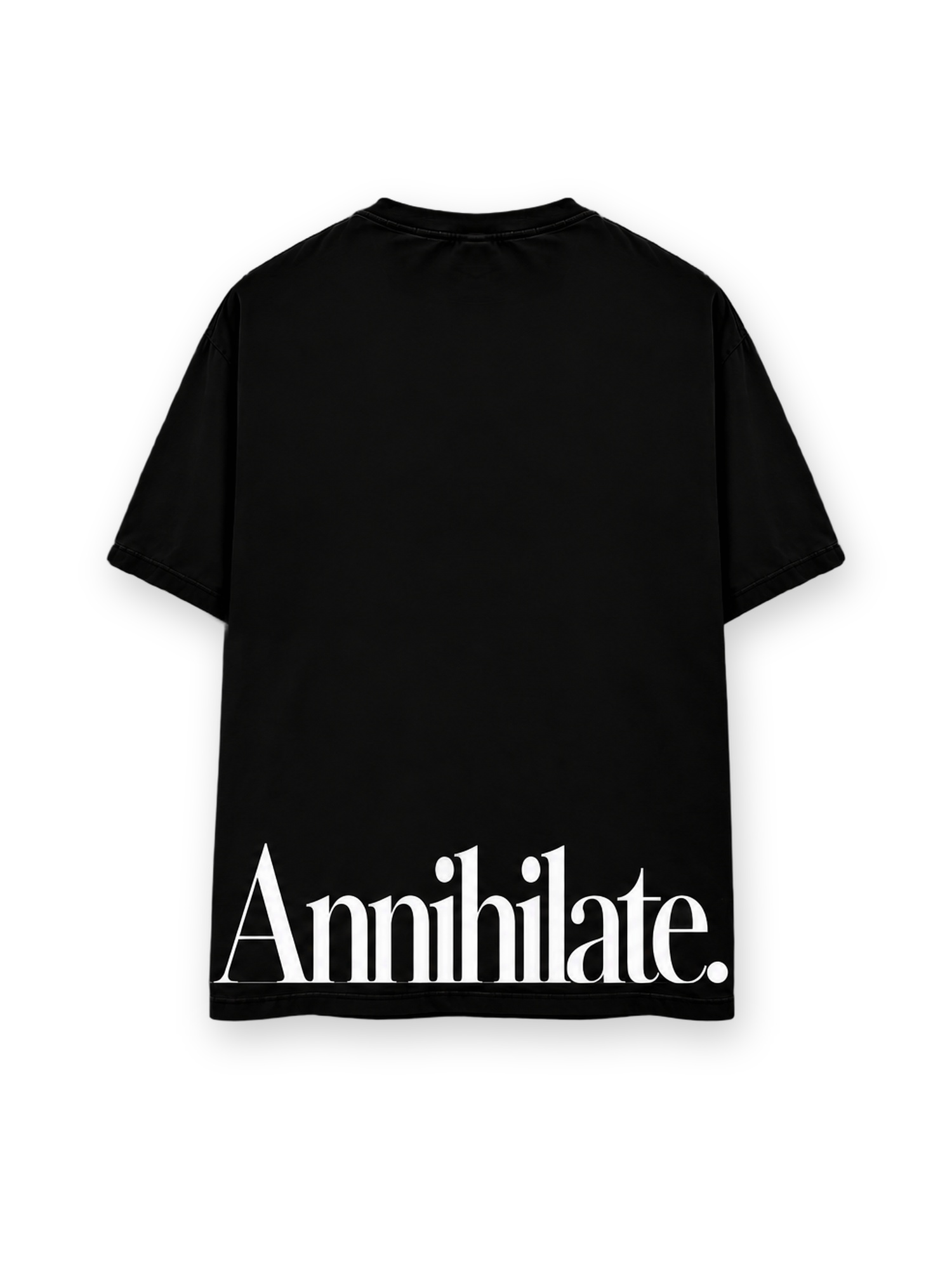 T-shirt Oversize Noir - Annihilate. — T-shirt hard techno