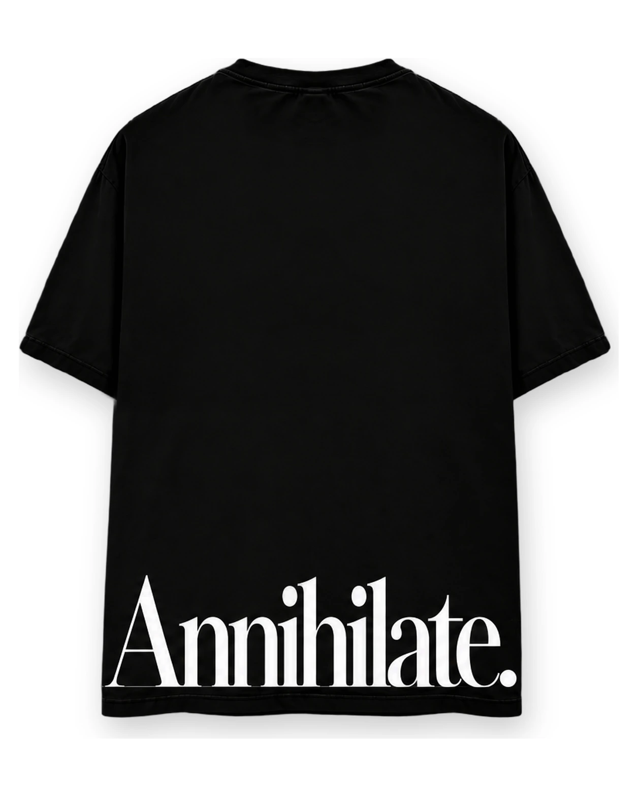T-shirt Oversize Noir - Annihilate. — T-shirt hard techno