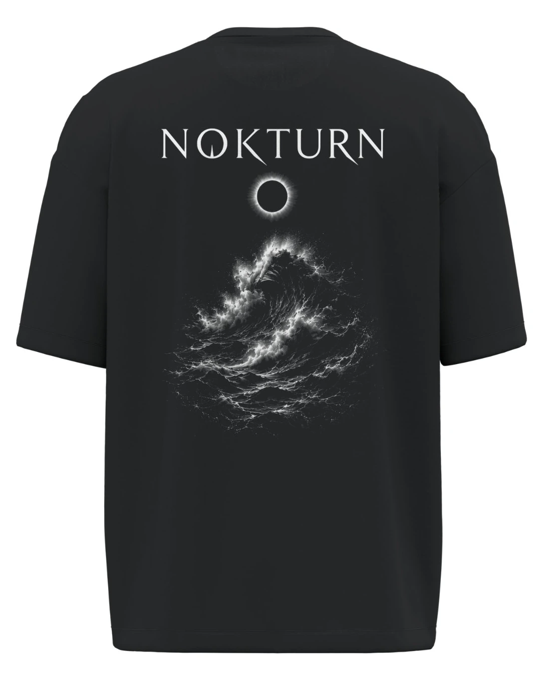 T-Shirt Oversize - Vague sélérate — T-shirt hard techno homme noir